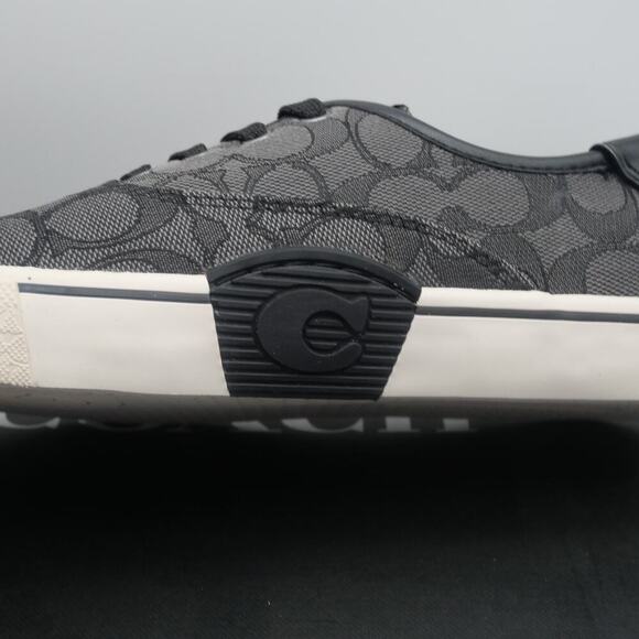 NEW Coach Women's 8.5 Citysole Skate Sneakers Shoes Charcoal Black Leather - Picture 4 of 14